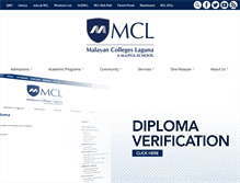 Tablet Screenshot of mcl.edu.ph